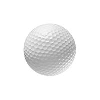 golf pelota en blanco antecedentes foto