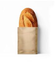 bread bakery on white background photo