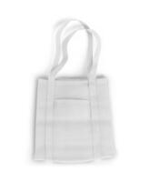 Tote Bag with Pocket on white background photo