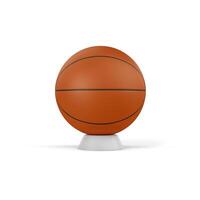 Basketball ball on white background photo