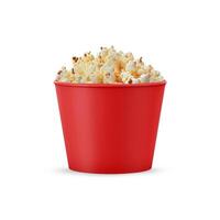Popcorn Bucket on white background photo