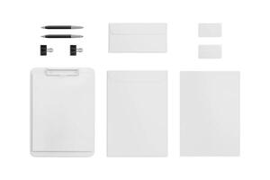 Stationery Cards Envelope on white background photo