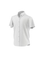 men short sleeve shirt half side view on white background photo