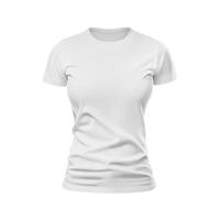 Women T-Shirt Front View on white background photo