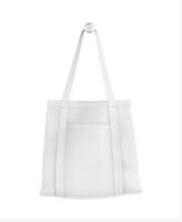 Tote Bag with Pocket on white background photo