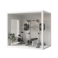 Home gym isolated on transparent background png