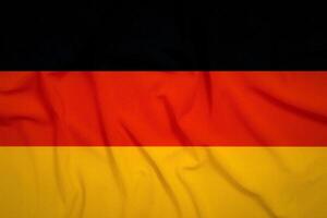 Alemania bandera antecedentes. bandera de Alemania ondulación en el viento. 3d ilustración foto