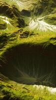 vista del paisaje del planeta alienígena video