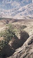 Aerial view of desert at the Libya video