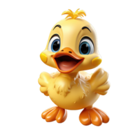 canard dessin animé personnage sur transparent Contexte png