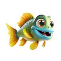 Eurasian Minnow cartoon character on Transparent Background png