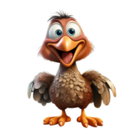 Dodo cartoon character on Transparent Background png