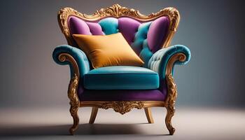 Photo of modern luxury arm chair furniture design