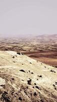 expansif désert paysage à crépuscule video