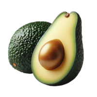 dos aguacates en un transparente antecedentes png