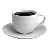 ein Tasse von Kaffee auf auf transparent Hintergrund png