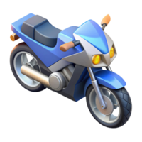 3d isometric icon of sport motorbike png