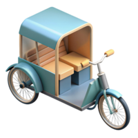 3d isometric icon of padicab png