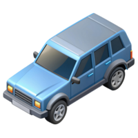 3d isometric icon of suv car png
