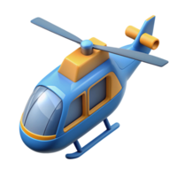 3d isométrico ícone do helicóptero png