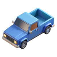 3d isometric icon of puck up truck png