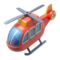 3d isometric icon of helicopter png