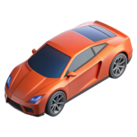 3d isométrica icono de deporte coche png