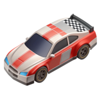 3d isométrica icono de carreras coche png