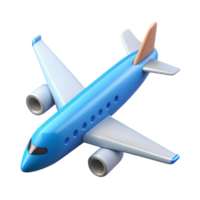 3d isometric icon of airplane png