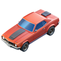 3d isometric icon of muscle car png