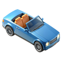 3d isometric icon of sedan car png