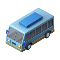 3d isometrisk ikon av buss png