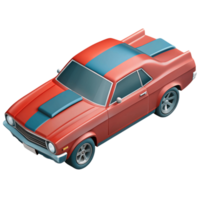 3d isometric icon of muscle car png