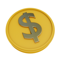 Gold Coin Low poly png