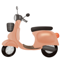 Classic retro style of motorcycle png