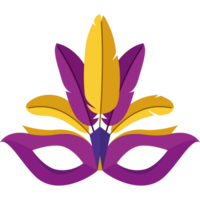 purple party mask png