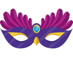 colorato mardi gras maschera png