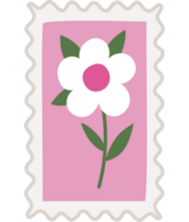 flower stamp design png