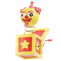 ein Clown Spielzeug mit ein Star auf oben Symbol transparent png