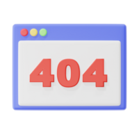 404 erro página local na rede Internet em uma computador tela ícone transparente fundo png