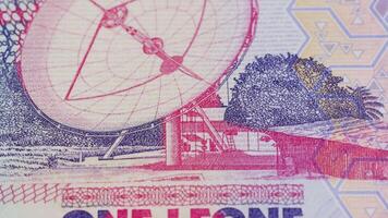 1 Sierra leonesisch leone le National Währung Geld legal zärtlich Banknote Rechnung 4 video