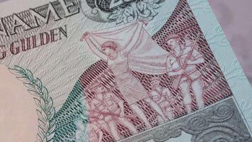 250 surinamisch Dollar National Währung Geld legal zärtlich Banknote Rechnung Bank 4 video