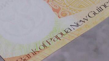 20 tipo Papuasia nuevo Guinea nacional moneda legal oferta billete de banco cuenta cerca arriba 7 7 video