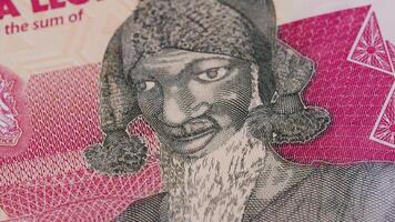 1 Sierra leonesisch leone le National Währung Geld legal zärtlich Banknote Rechnung 3 video