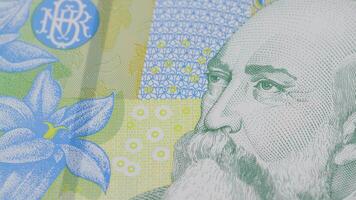 1 rumänisch Leu National Währung Geld legal zärtlich Banknote Rechnung zentral 3 video