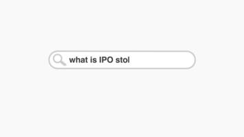 What is ipo stock typing on internet web digital page search bar video