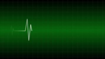 Heartbeat pulse monitor animation dark background 1 video