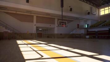 Classic Basketball Court With Hoop video