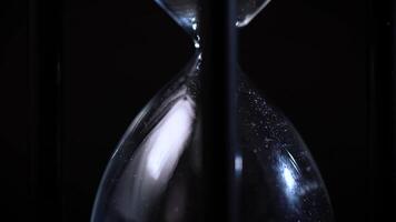 Hourglass white sand timer - Concept for time running out 6 video