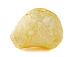 Potato chips isolated on white background. photo